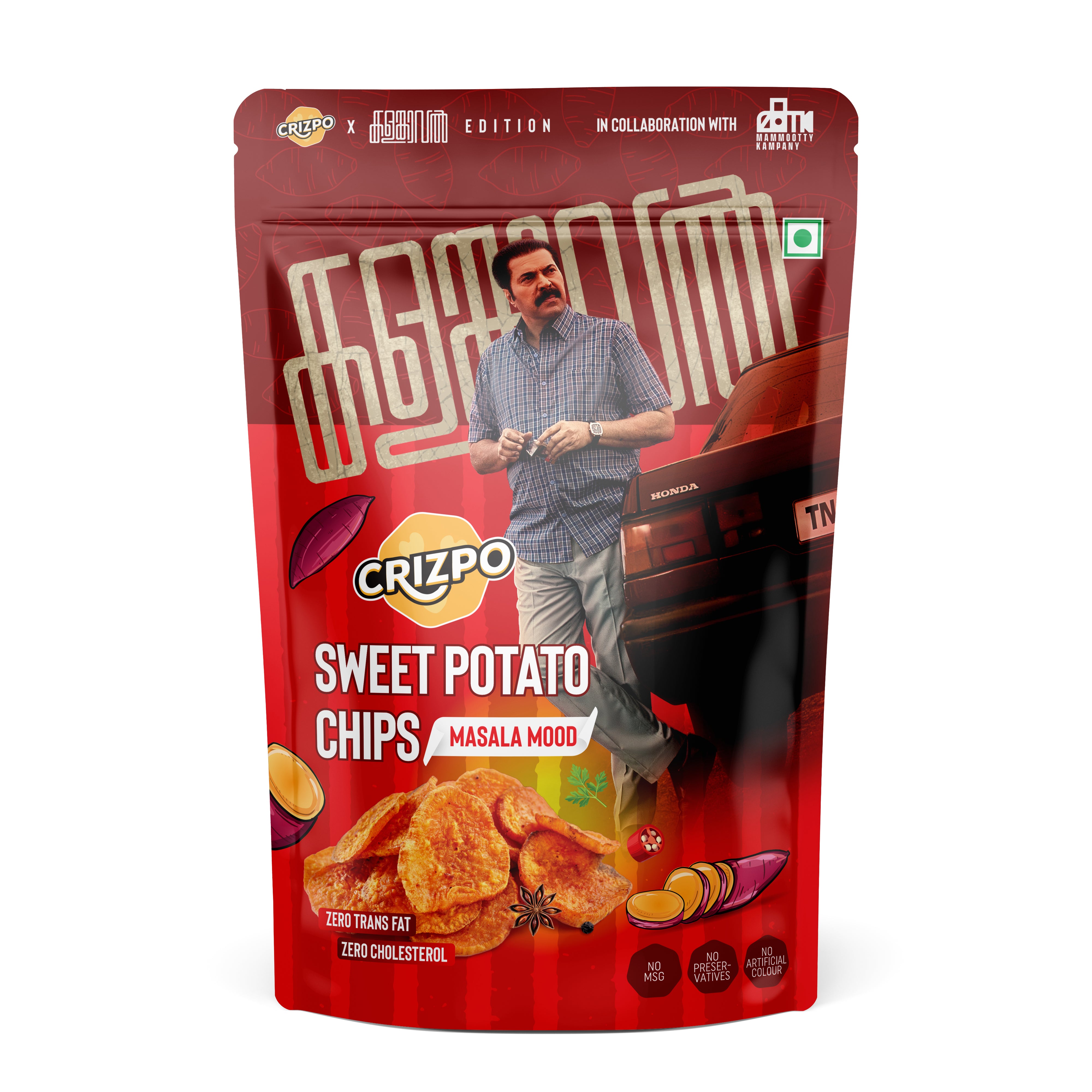 Crizpo Sweet Potato Chips - Masala Mood (Kalamkaval Edition)