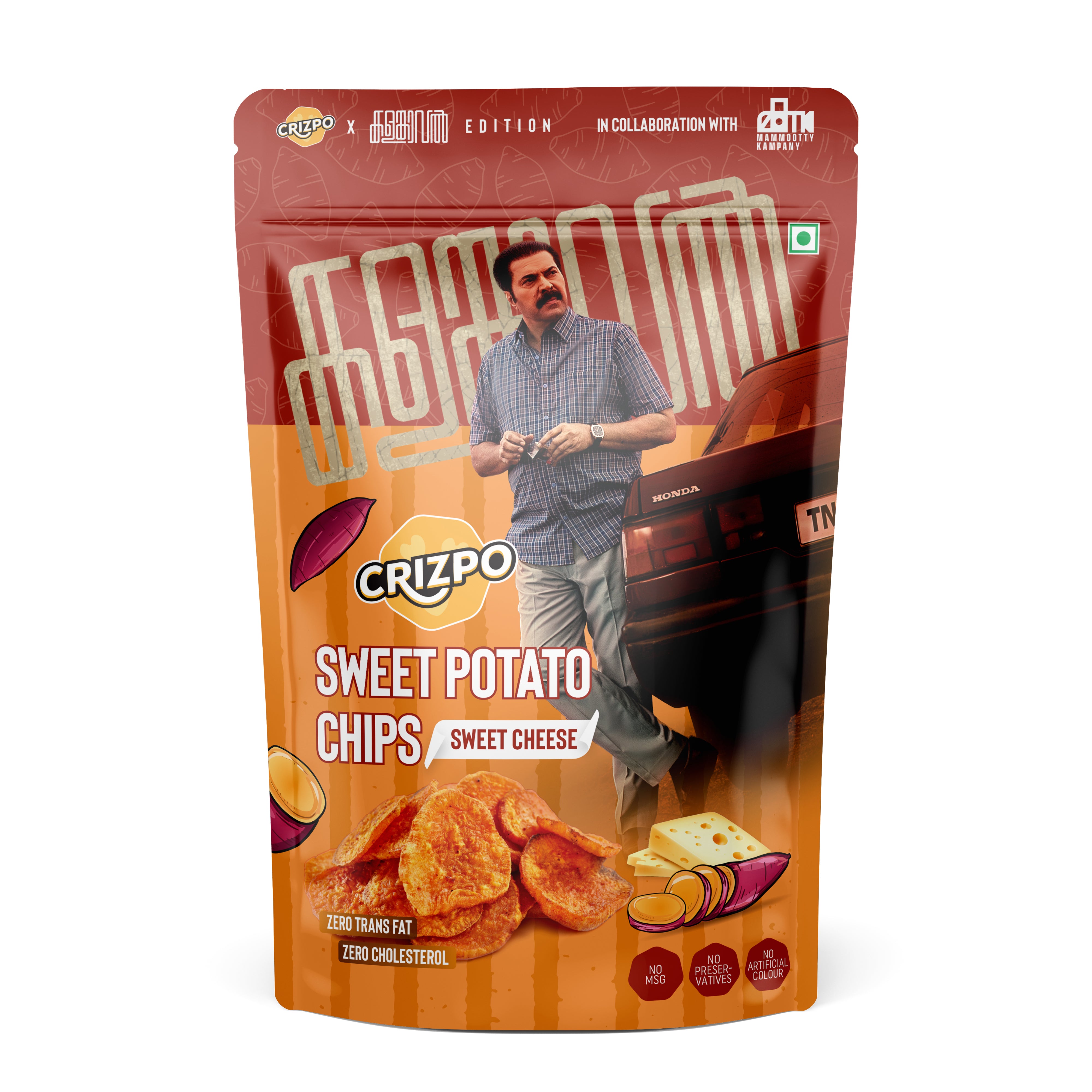 Crizpo Sweet Potato Chips - Sweet Cheese (Kalamkaval Edition)