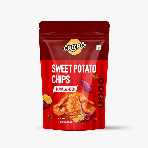 Crizpo Sweet Potato Chips - Masala Mood (Pack of 3x55g)