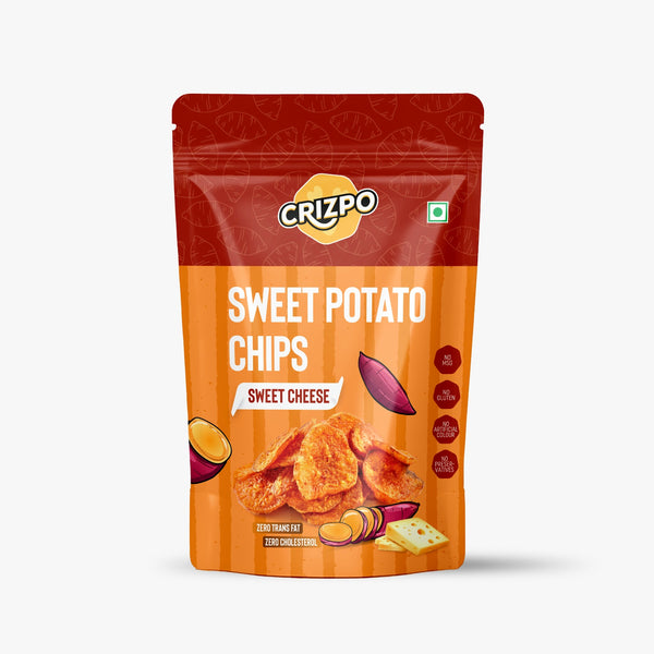 Crizpo Sweet Potato Chips - Sweet Cheese (Pack of 3x55g)