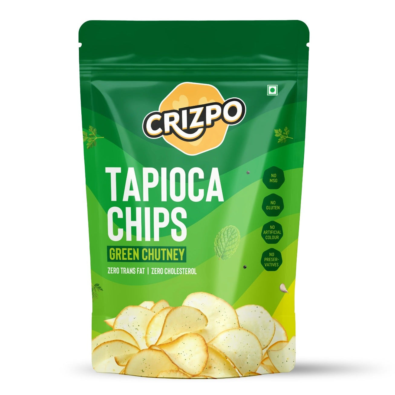 crizpo tapioca chips green chutney