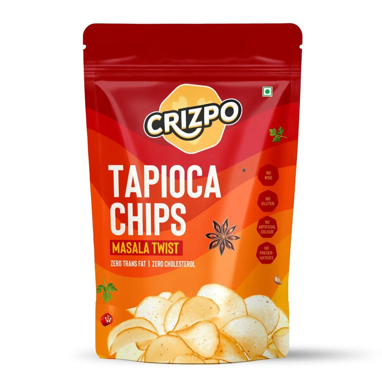 crizpo tapioca chips masala twist